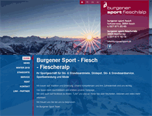 Tablet Screenshot of burgenersport.ch